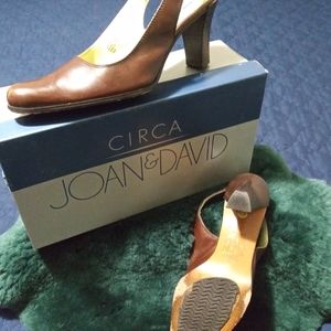 Classic Joan & David leather slingback heels